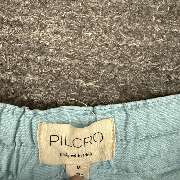 Anthropologie Pilcro Izzie Barrel Pants Women Medium Light Blue Relaxed Pull On - Picture 8 of 11